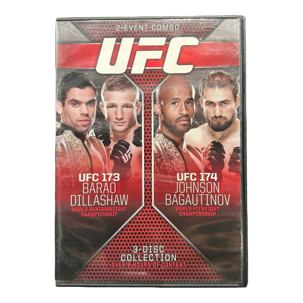 UFC 173 & 174 2-Event Combo 3-Disc Collection DVD Barao Dillashaw Johnson